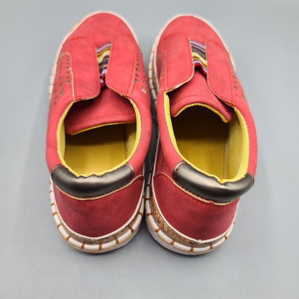 Womens Slip On Pumps Trainers Loafers Ladies Sneaker Casual Flat Soft Shoes 9.5? - Picture 2 of 13